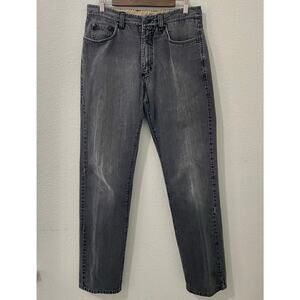 Ermenegildo Zegna Mens Jeans 34x34 Gray Faded Straight Leg Made in Italy